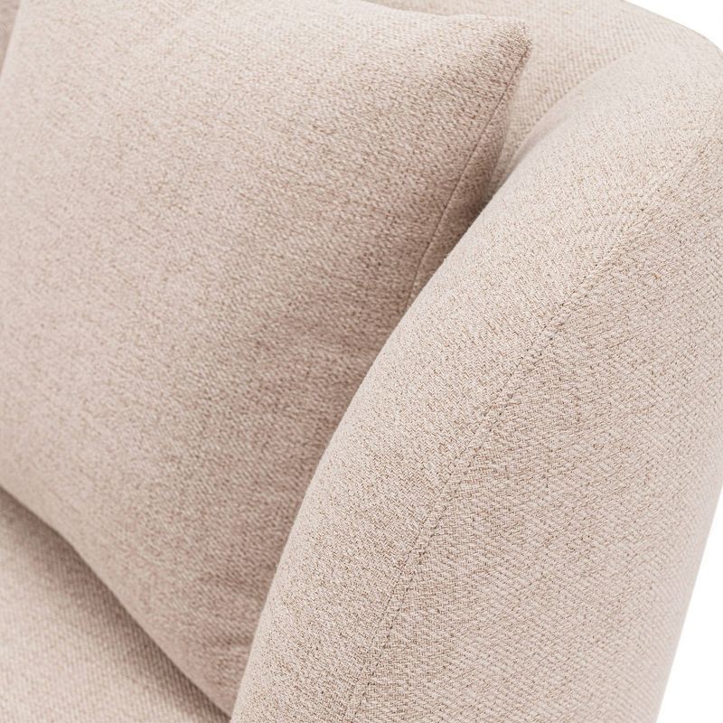 Siri Contemporary Linen Upholstered Sofa with Pillows - Manhattan Comfort, 3 of 11