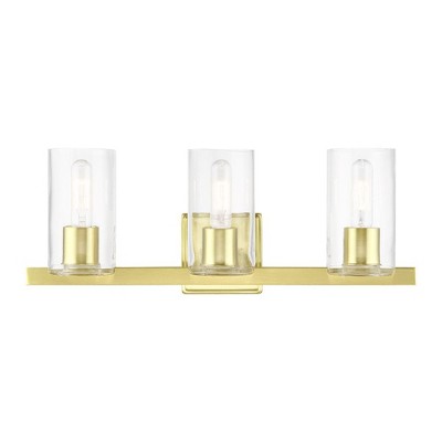 Livex Lighting Clarion 3 - Light Vanity in  Satin Brass