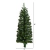 Nearly Natural 3-ft Flat Back Wall Hanging Artificial Christmas Tree with 35 Clear LED Lights - 2 of 4