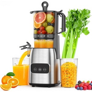 ZAFRO Cold Press Juicer, Advanced Touch Controls Juicer Machines with 5.4" Wide Feed Chute, Quiet Motor High Juice Yield Slow Masticating Juicer - 1 of 4