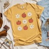 Simply Sage Market Women's Pumpkin Daises Checkered Short Sleeve Garment Dyed Tee - 2 of 2