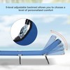 TiramisuBest Set of 2 Zero Cravity Lounge Chairs,Outdoor Patio Folding Recliners for Pool Beach with Pillow and Cup Holder, Black - 4 of 4