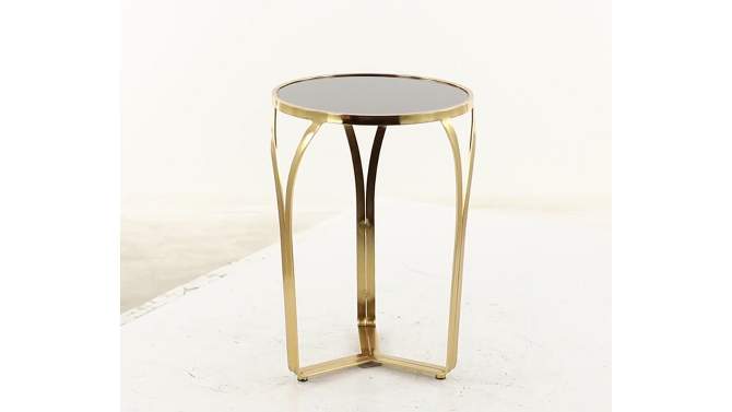 22.80&#34; Contemporary Metal Accent Table Gold - Olivia &#38; May, 2 of 8, play video