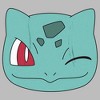 Men's Pokemon Bulbasaur Wink Face Pull Over Hoodie - 2 of 4