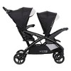 Baby Trend Sit N' Stand Double Stroller 2.0 DLX with 5 Point Safety Harness, Canopy, Extra Basket, 2 Cup Holders & Covered Compartment, Modern Khaki - image 2 of 4