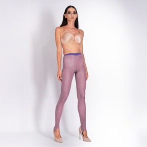 LECHERY Women's Lustrous Silky Shiny 40 Denier Stirrup Tights (1 Pair) - 1 of 1