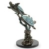 SPI Home Brass Sea Turtle Duet with Seagrass – 14" Ocean-Inspired Marine Life Sculpture - 3 of 4