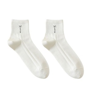 Anna-Kaci 5 Pairs Women's Breathable Mesh Crew Socks with Antibacterial Design for Everyday Comfort - 1 of 4