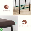 26" Counter Height Bar Stools Set of 2 with Arms 2PCS Modern Bar Stools Set with Back & Upholstered Wider Seat - 4 of 4