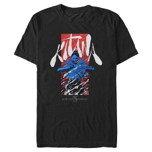 Mens Mortal Kombat II Kitana Classic Steel Fan Pose T Shirt - 1 of 4