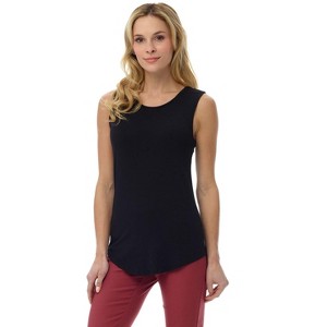 Rekucci Women's Soft Jersey Knit Sleeveless Tank Top – Casual & Versatile Everyday Wear - 1 of 3