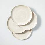 4pk 11" Tonal Bamboo-Melamine Dinner Plate Set Natural/Cream - Hearth & Hand™ with Magnolia