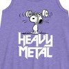 Girls' - Peanuts - Heavy Metal Snoopy Graphic Sleeveless Aline Dress - 2 of 4