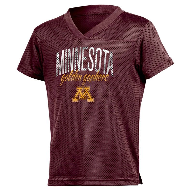 NCAA Minnesota Golden Gophers Girls&#39; Mesh T-Shirt Jersey, 1 of 4