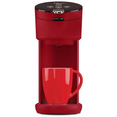 Instant Solo Single-Serve Coffee Maker, Ground Coffee and Pod Coffee Maker, Includes Reusable Coffee Pod - Maroon