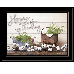 "Home is not a Place" by Susan Boyer, Ready to Hang Framed Print, Black Frame - 1 of 1