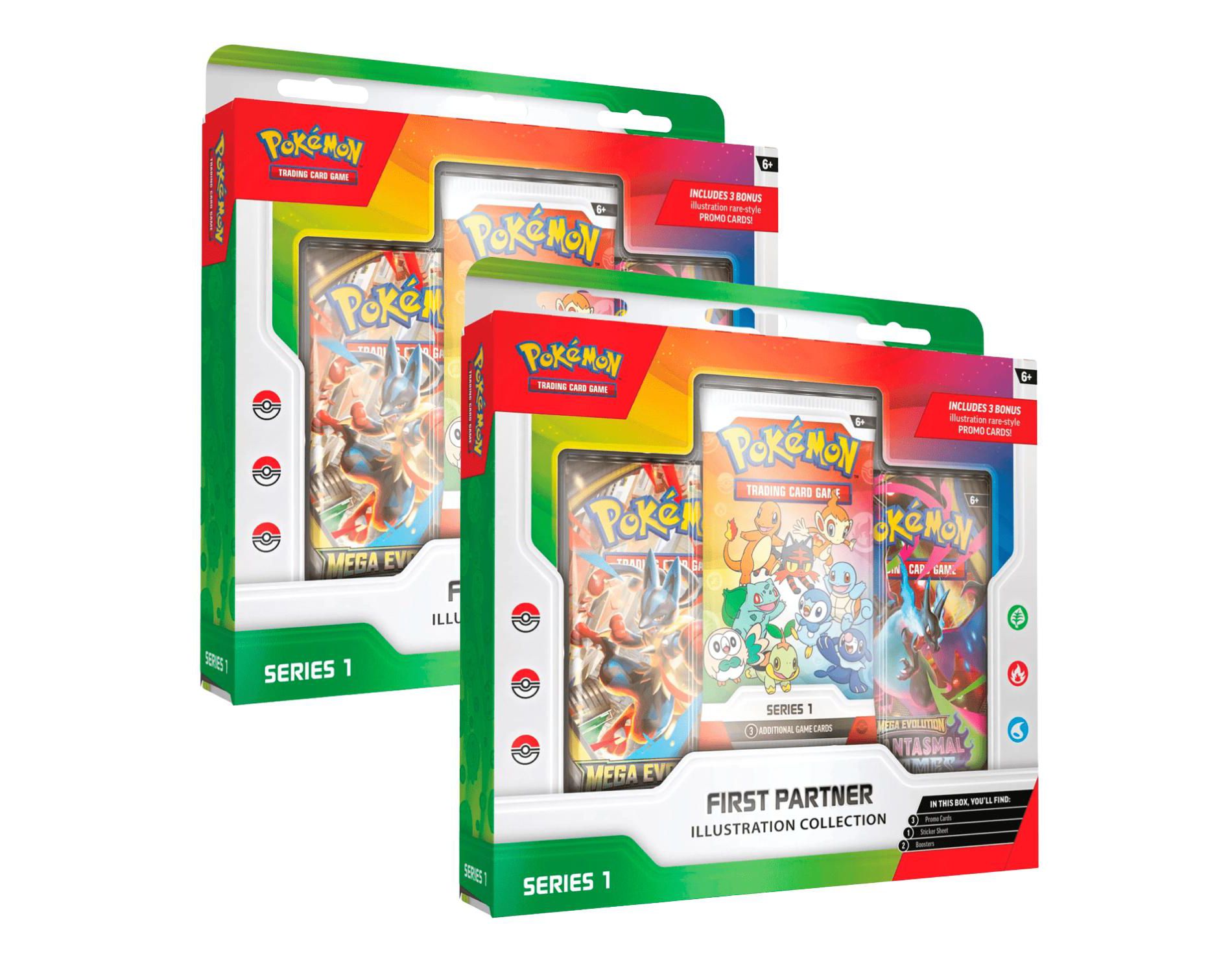 Pokemon First Partner Illustration Collections - Series 1 (2-Pack)