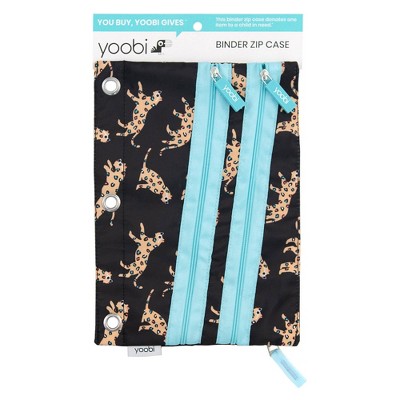 Binder Double Zip Pencil Case - Leopard - Yoobi&#8482;