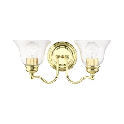 Livex Lighting Moreland 2 - Light Vanity in  Polished Brass