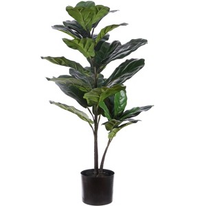 Artificial Tree - Faux 36" Potted Ficus Lyrata Tree - FXP1009 - Multicolored - Safvieh - 1 of 4