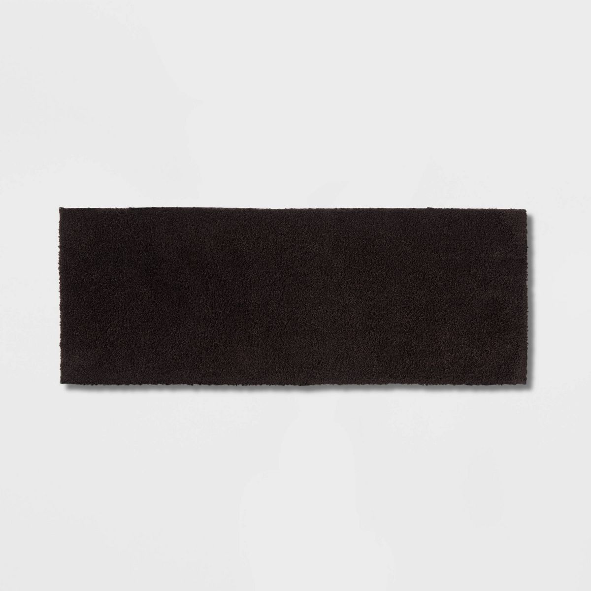 22"x60" Antimicrobial Bath Runner Washed Black - Threshold™: Machine Washable, Latex Backed, OEKO-TEX Certified