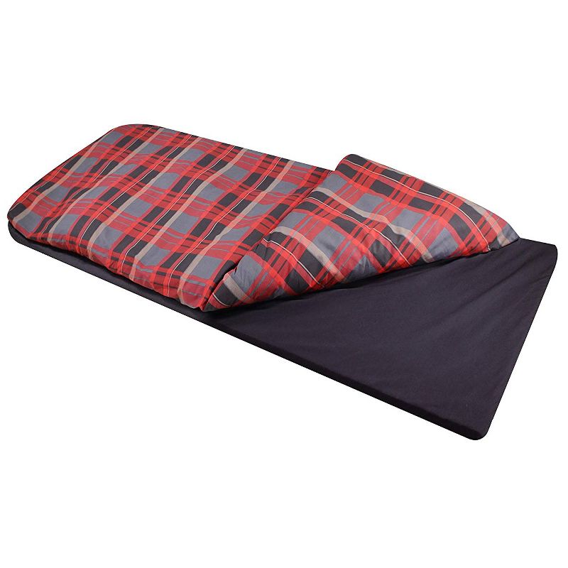 Disc-O-Bed Adult Duvalay Luxury Comfort Memory Foam Sleeping Pad and Duvet Topper, Lumberjack, Extra-Large, 1 of 7