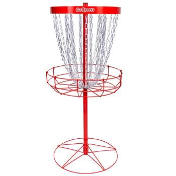 GoSports Regulation Disc Golf Basket - 24 Chain Portable Disc Golf Target
