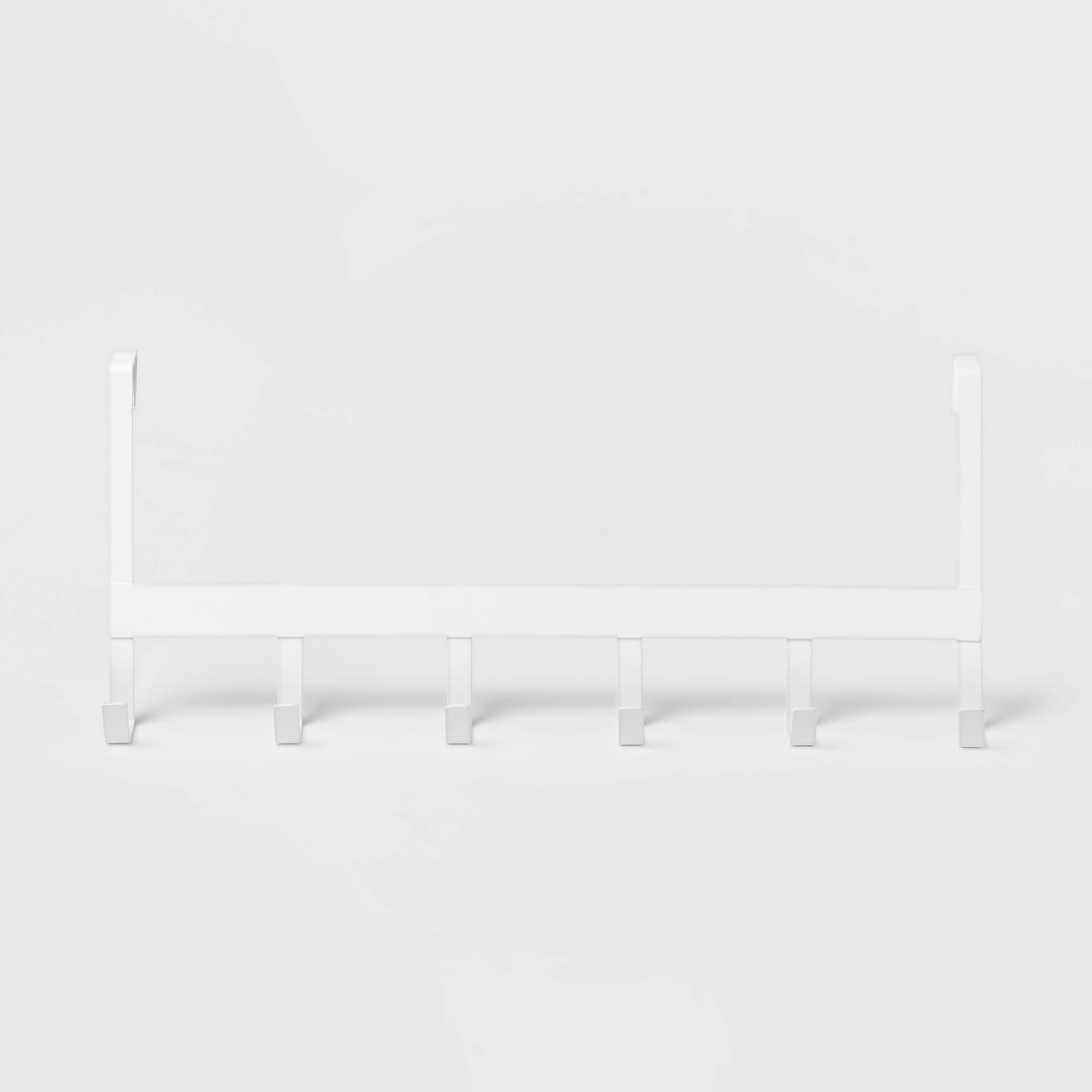 Large Over the Door Hook 6 Hooks Matte White - Brightroom™