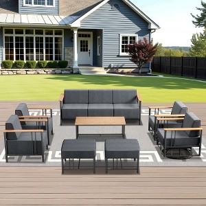 Gymojoy Outdoor Sofa Funiture with Thick Cushion for Garden Yard - 1 of 4