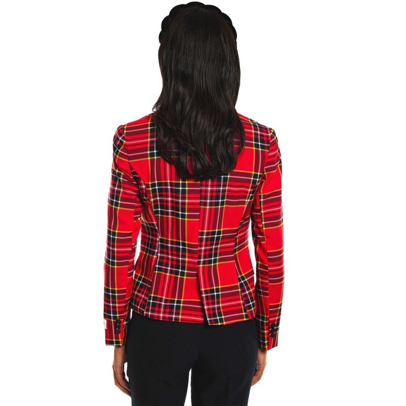 OppoSuits Women's Blazer - Lumberjackie - Red, 2 of 8