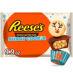 Reese's Christmas Peanut Butter Cup Sugar Cookie Miniatures - 9.9oz - 1 of 4
