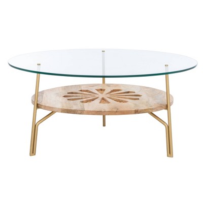 target brass coffee table
