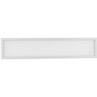 Progress Lighting Everlume 1-Light LED Modern Bath Vanity Light, Brushed Nickel, Frosted Glass Shade