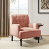 Bonifacio Contemporary Velvet button-tufted back Armchair with Nailhead Trim | Karat Home - 3 of 4