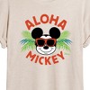 Women's - Disney - Aloha Mickey Oversized Graphic T-Shirt - 2 of 4