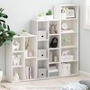 Furinno 5-Cube Reversible Bookcase Open Shelf Dispaly Rack Horizontal Vertical,White - 2 of 4