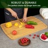 Cutting board, a deep-grooved wooden cutting board, a knife-friendly, sturdy cutting board suitable for cutting food in the kitchen. - 4 of 4