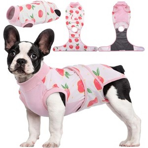 Kuoser Recovery Suit for Dogs Cats After Surgery, Dog Abdominal Wounds Bandages, Substitute E-Collar & Cone - 1 of 4