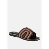 Kente Patterned Raffia Slip-On Flats Women - 2 of 4