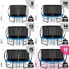 JoyBerri 16ft Outdoor Trampoline – ASTM Certified, Anti-Rust Frame with Enclosure Net, Ladder, Sprinkler & LED Lights - 4 of 4