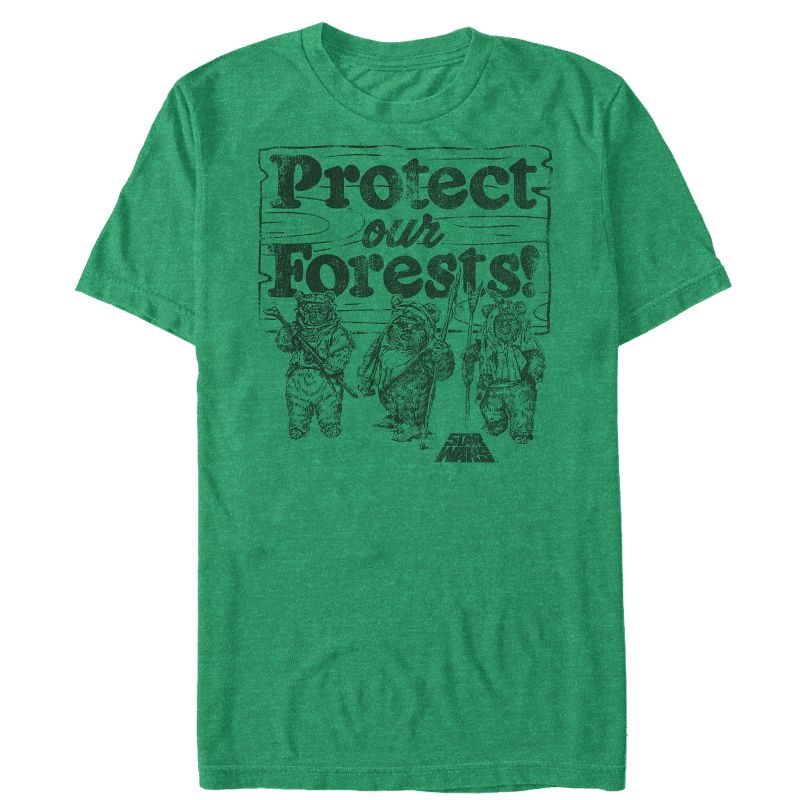 Men's Star Wars Ewok Protect Our Forests T-Shirt, 1 of 5