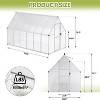 GustoWave  6x11 Ft Aluminum-Framed Polycarbonate Greenhouse Kit - 3 of 4