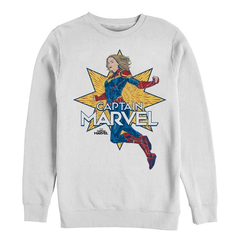 White marvel store sweatshirt