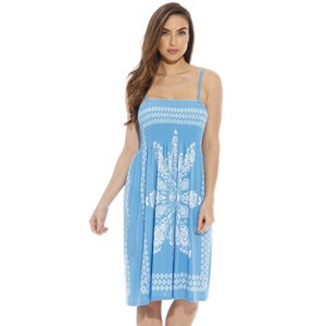 Just Love Summer Dresses for Women - Placement Print Smocked  Sundresses - 1 of 3