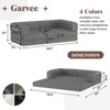 Convertible Sleeper Sofa Bed, Corduroy Modular Couch with High-Density Sponge & Fixed Frame for Living Room Lounge - 2 of 4