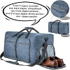 Hachikiko Foldable Travel Duffle Bag - 65L/85L/115L with Shoes Compartment, Overnight Bag for Women & Men - 4 of 4