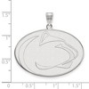 Black Bow Jewelry 14k White Gold Penn State Nittany Lions NCAA Extra Large Pendant - 2 of 3