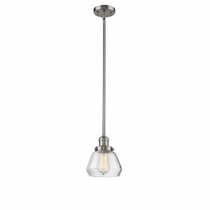 Fulton - 1 Light Stem Hung Mini Pendant In Industrial Style-9 Inches Tall and 7 Inches Wide - 1 of 1