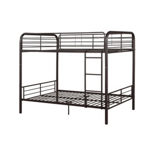 Acme Furniture 79" Full Bunk Bed Bristol Loft and Bunk Bed Dark Brown : Metal Frame, No Box Spring Needed - 1 of 4