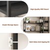 Arched Corner Bookshelf 68.5" Tall, Industrial Wood & Metal Bookcase for Home Office, 5-Tier Storage Shelf for Books/Toys/Decor - 3 of 4